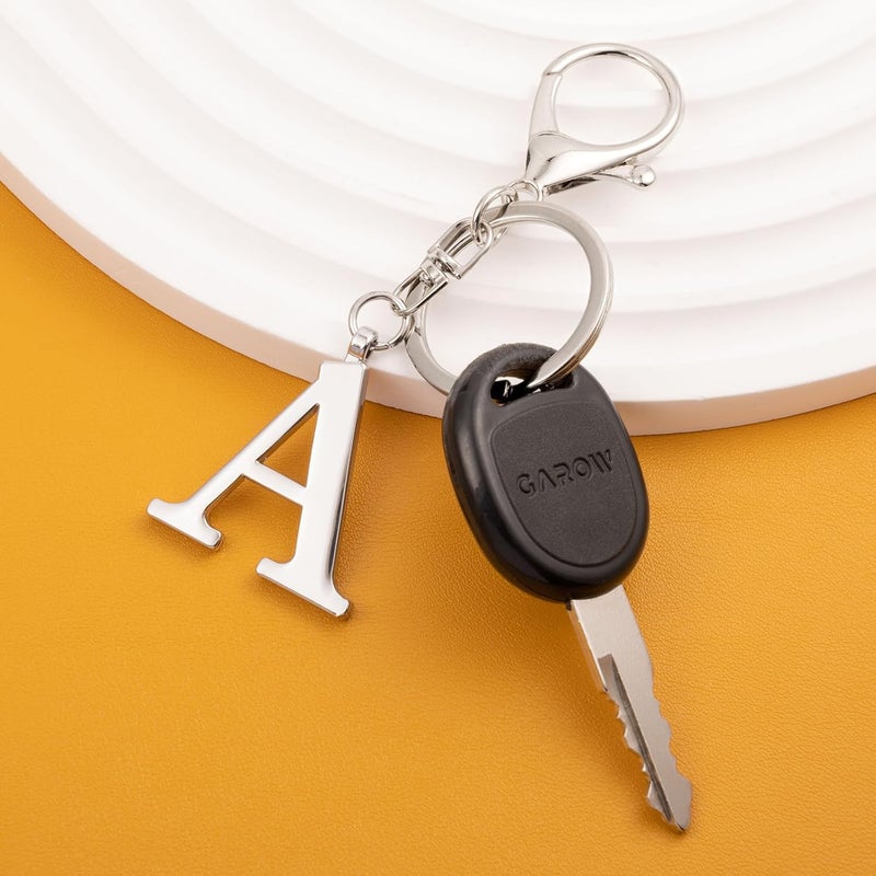 LAXPICOL Gold Letter A-Z Keychain for Women Bag Charms Purse Charms For Handbags Metal Alphabet Initial Letter Keychain - Image 5